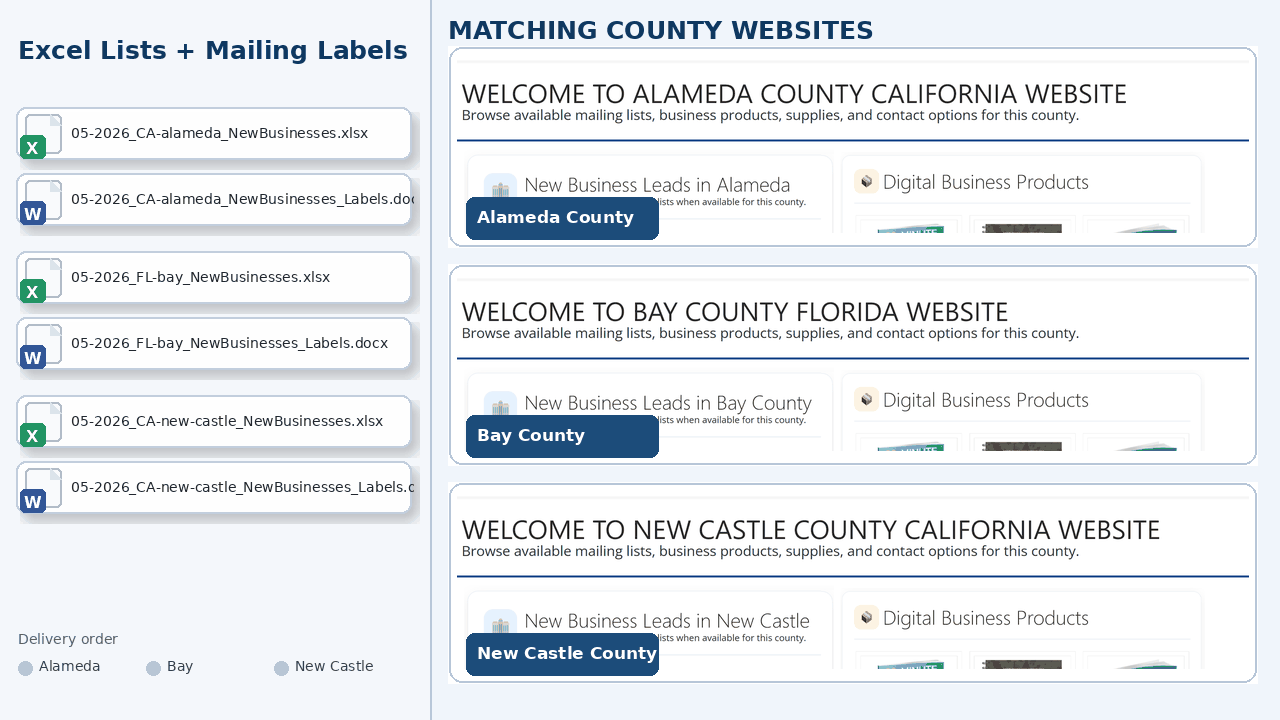 Files being added to matching County websites