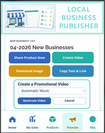 Local Publisher App promotion tools